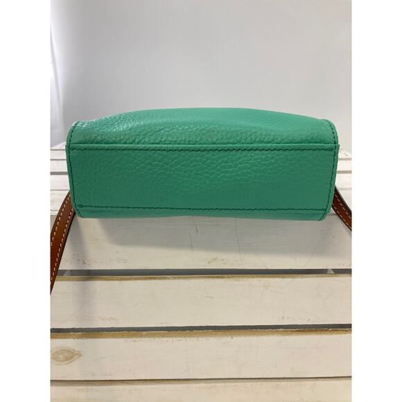 DOONEY & BOURKE SMALL MINT PEBBLED LEATHER CROSSBODY BAG - Picture 10 of 16